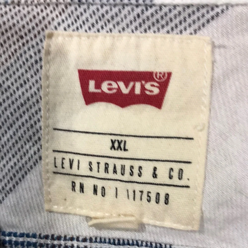 Levi's Men's Blue and White long‎ sleeve Shirt